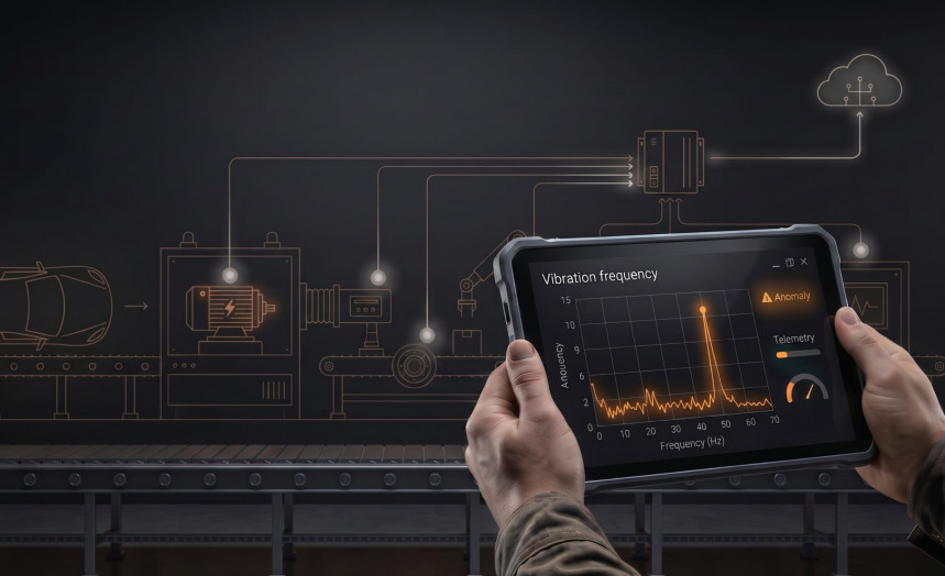 IIoT Predictive Maintenance Sensor for EV Manufacturing