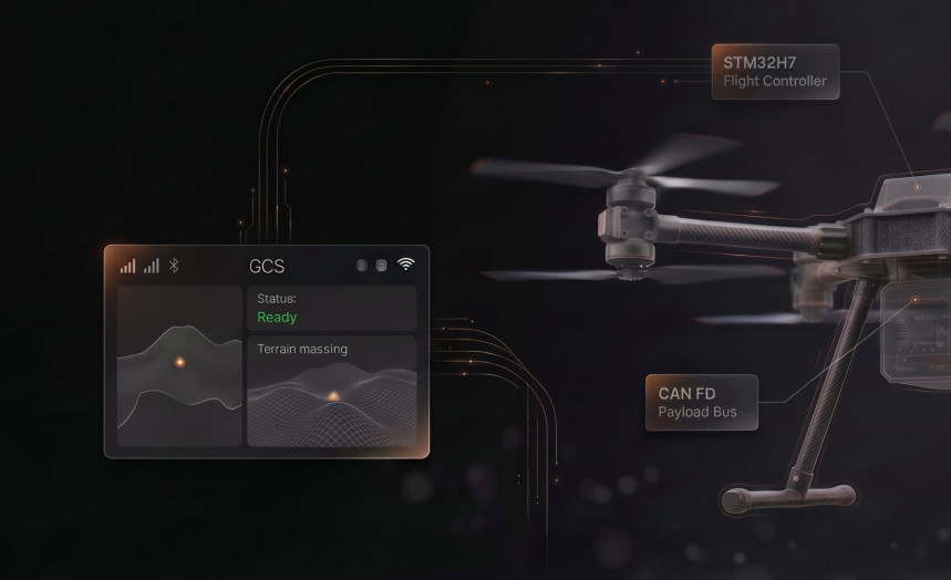 Custom Embedded Flight Control System for Autonomous UAV